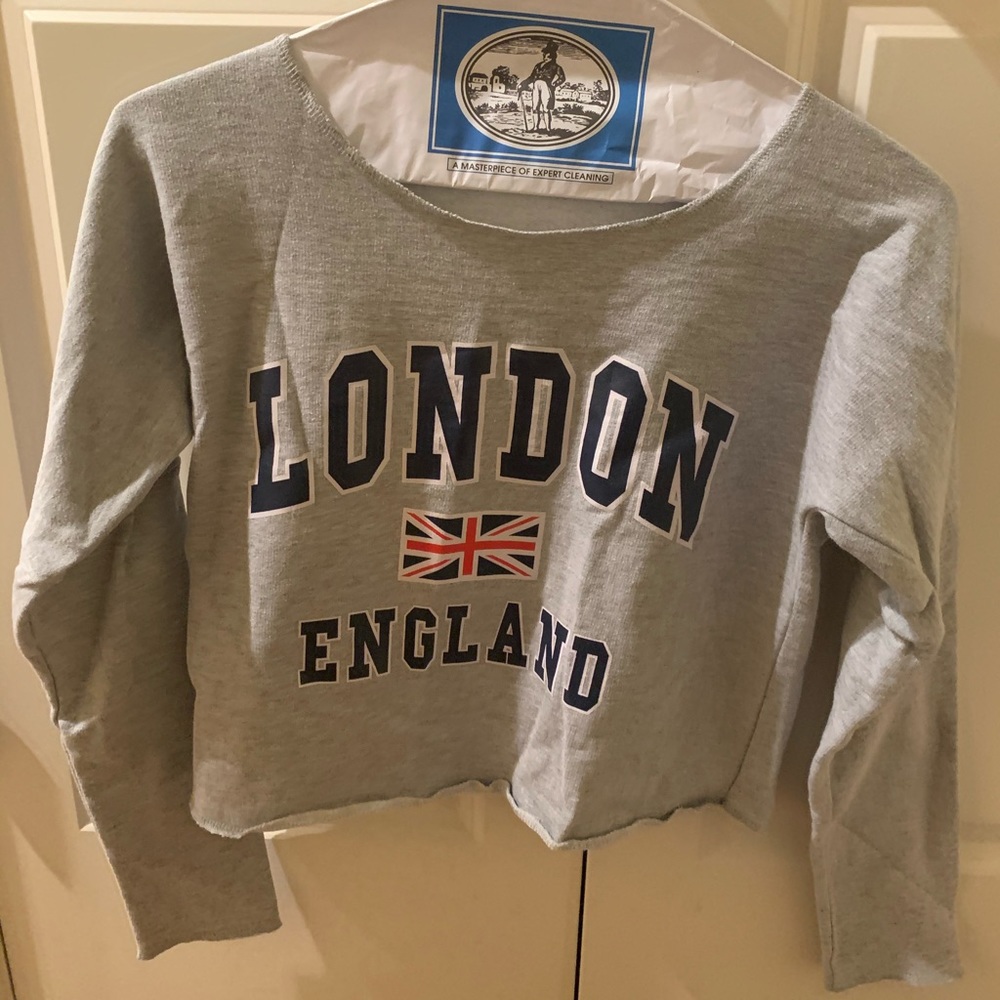 Cropped London England Sweatshirt